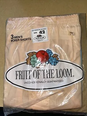 Vintage 1978 Fruit Of The Loom Boxer Shorts 3 Pack Size Xl 42 New Old Stock • $39.99