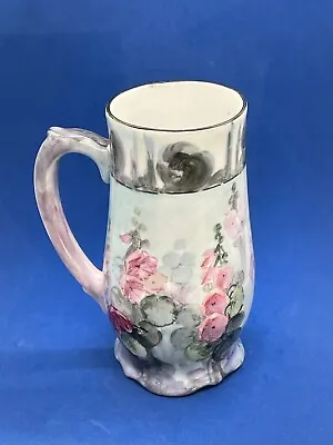 Vienna Austria Hand Painted Floral Porcelain Mug/Vase 6.5  X 3 1/4  Signed • $27.99