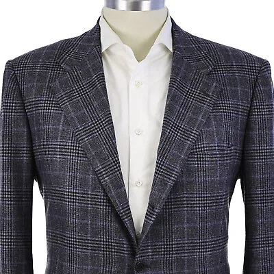 NEW $12895 Kiton Custom Slate Blue Cashmere/Vicuna/Silk Men's Sport Coat US 46L • $1895