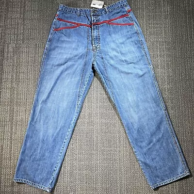 Vintage Y2K Marithe Francois Girbaud Jeans Men's 35x31 Red Tape Baggy Loose Rare • $64.88