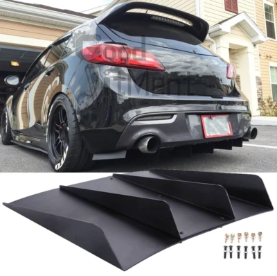 $69.19 • Buy Rear Diffuser Bumper 4 Fins Spoiler Splitter Lip For Mazda Speed 3 Hatchback