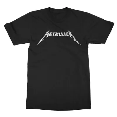 Metallica Distressed Glitch Band Logo Premium T-shirt (XL) • $13.99