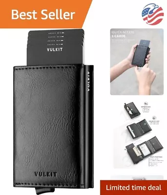 Premium Supple Leather Credit Card Holder - Safe Secure RFID Blocking • $55.99