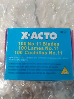 Xacto  X-acto  Exacto Knife Tools Blades X611  Number 11 . 100 Pc • $16.55