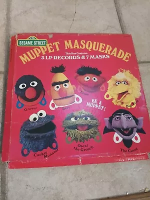 Vintage Sesame Street Muppet Masquerade LP Vinyl Record Set • $8.99