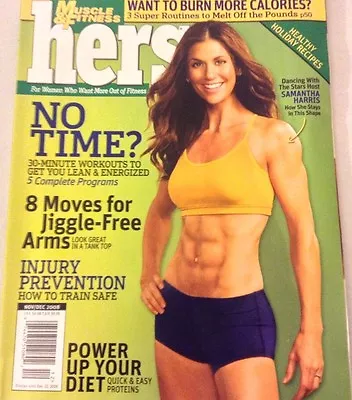 Muscle & Fitness Hers Magazine Samantha Harris December 2008 NO ML 072717nonrh • $11.69