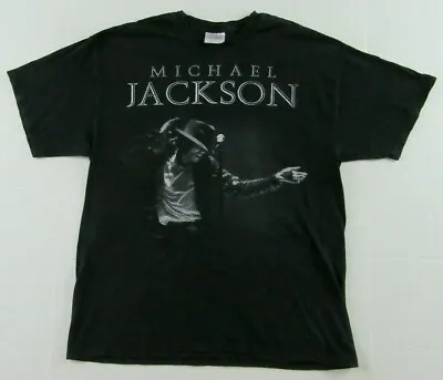 MICHAEL JACKSON King Of Pop Dancing Live On Stage Black T Shirt Size L • $19.99