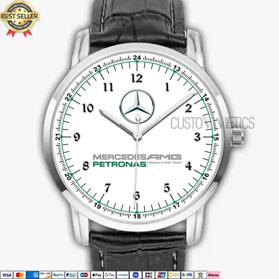 Mercedes Benz AMG Logo MC2 Quartz Watch Stainless Steel Men's Wristwatch • $38.99