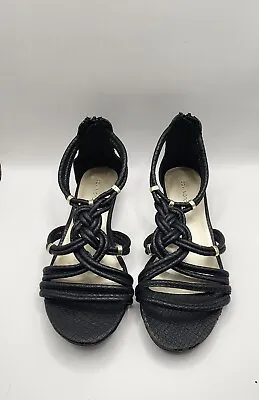 Covington Millie Women's Black Strappy Open Toe Sandals Size 7 M • £19.95