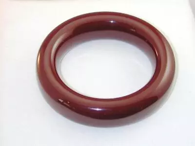 1990's Elsa Peretti Tiffany & CO Brown Lacquer Donut Bangle Bracelet MCM Modern • $350