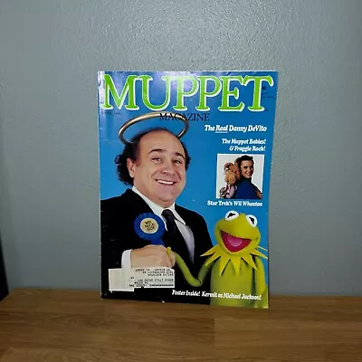 VTG Muppet Magazine Spring 1988 Kermie Michael Jackson Poster Danny Devito Real • $29.95