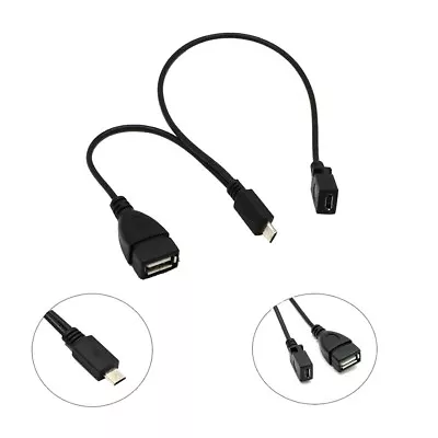 3 In1 Micro USB HUB Male To Female Min USB 2.0 Charging Host OTG Adapter Cable Q • $6.22