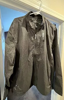 Carnoustie Waterproof Men's Size 2XL Golf Jacket Black/Gray Plaid. NWTs! NICE! • $25