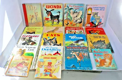 Vintage Little Golden Book & Misc Book Lot (18) 1949 - 1986 All Animal Related • $11.99