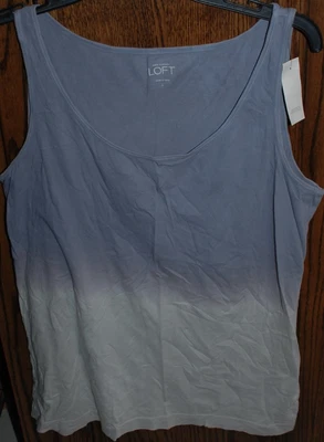 $16 • Buy Large NWT Ann Taylor LOFT Dip Dye Lightweight Tank
