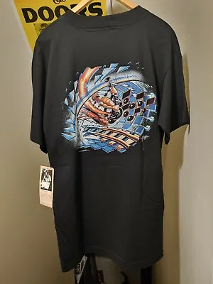 $250 • Buy DEADSTOCK! Vintage 1995 RICK GRIFFIN Art Psychedelic Music 90s T-shirt L Nos 