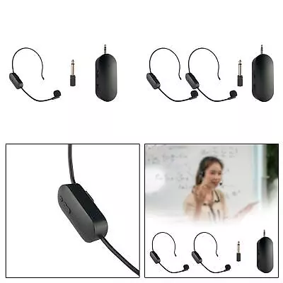 Headset Mic And Handheld Mic 2 In 1 Head Mic Speaker System For Teaching • £13.04
