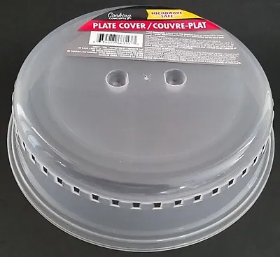 Microwave Splatter Covers Clear Plastic Round Domes 10”D X 2.3”H • $3.99