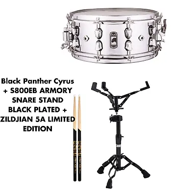 Mapex Black Panther Cyrus Snare Drum W/Sticks And Snare Stand • $599