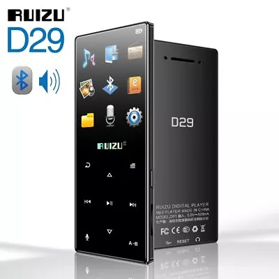 RUIZU D29 Bluetooth MP3 Player Portable Audio 8GB Music Player Built-in Speaker • $43.99