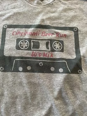 Vintage 80s Mix Cassette Tape Cincinnati Beer Run Hofbrauhaus Shirt Size S • $18.99