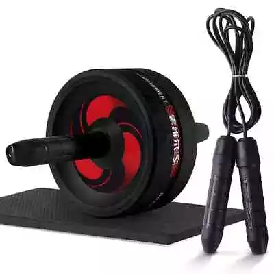 Ab Roller Jump Rope No Noise Abdominal Wheel Ab Roller Exercise Fitness Tainer • $31.53