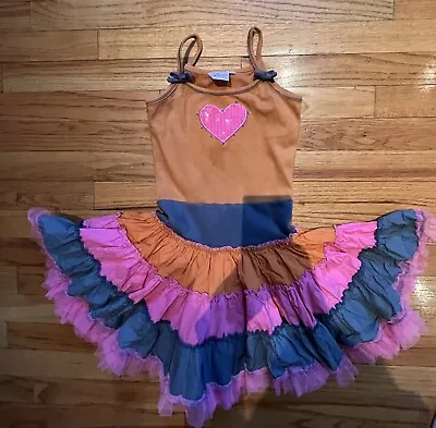 Girls Ooh La La Couture Tulle Tutu Dress With Heart Size 6X/7 • $35.99