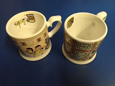 2x  Ringtons Coffee Mugs Collectors 1920 1950 Wade Ceramics 1995 • £9.99