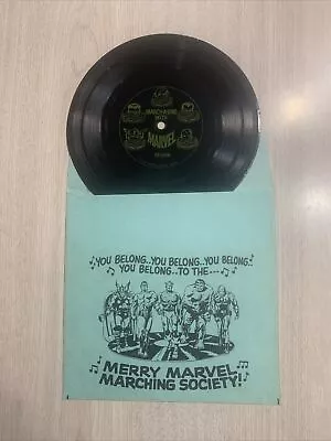 Mmms Vintage ‘67 Scream Along With Marvel Original Flexi Disc Record &sleeve Vf+ • $350