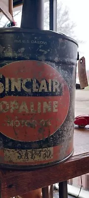 Vintage Sinclair 5 Gallon Oil Can /almost Excellent • $245