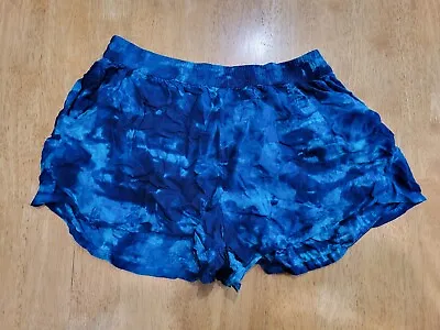 Mossimo Blue Tie Dye Shorts Womens M  • $10