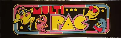 Multipac Multicade Arcade Marquee 26  X 8  Or 23  X 9  • $22.95