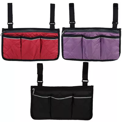 Wheelchair Side Bag Waterproof Wheelchair Armrest Pouch For Newspaper Okchx • $11.89