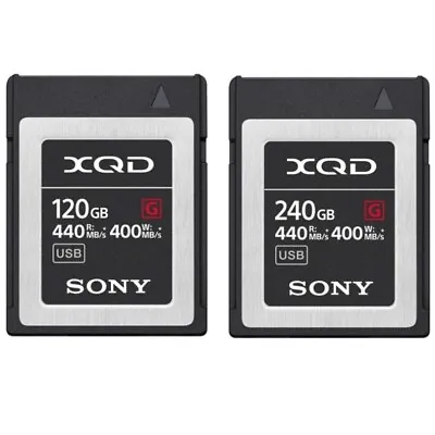 Sony XQD G-Series Tough 64GB 120GB 240GB Memory Card 400MB/s Write 440MB/s Read • £145.79