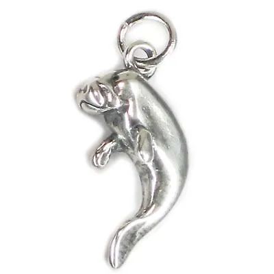 Manatee Sterling Silver Charm .925 X 1 Sea Cow Charms • $16.47