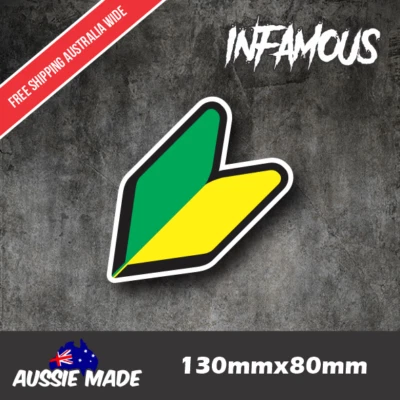 $4.70 • Buy JDM Learner Drifter Drift Wakaba Leaf Sticker Bomb Japan Euro Turbo Import Car