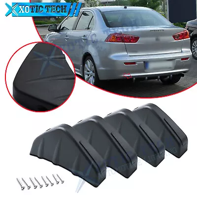 Black Shark 4 Wing Rear Bumper Diffuser Lip For Mitsubishi Lancer EVO 2000-up • $16.99