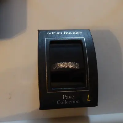 £4.50 • Buy Adrian Bucklay Pave Collection Ring - Size L
