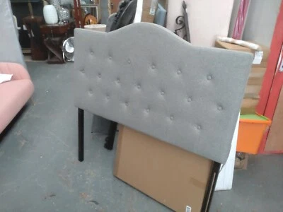 £10 • Buy Double Headboard In Grey Fabric