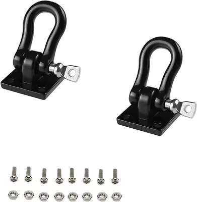 Black Metal Climbing Trailer Tow Hook Hooks Buckle Winch Shackles For 1/10...  • $13.99