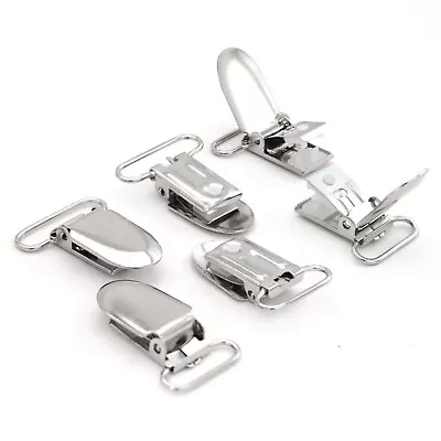 Suspender ClipsPacifier Clips With Fabric Protecting Plastic Teeth 1  & 3/4  • $49.99