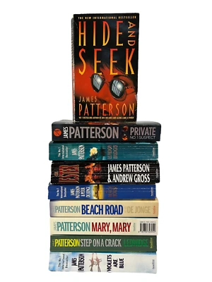 $40 • Buy 9 X James Patterson Crime Thriller Small Paperback Bundle 