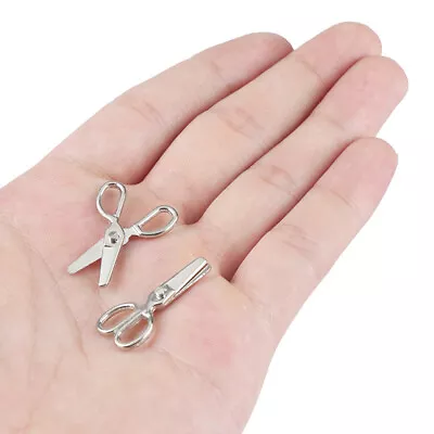 2pcs Mini Metal Scissors Miniature Dolls House Furniture 1:12 Dollhouse Deco_AW • $16.30