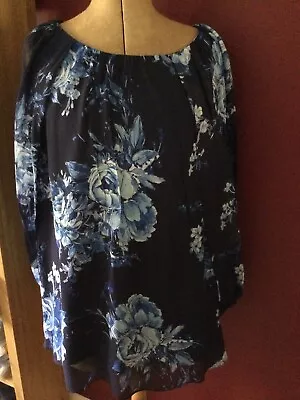 Marina Rinaldi Summer Floaty Top Size 18 • £25