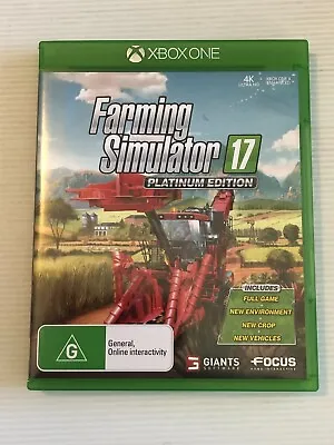 Xbox One - Farming Simulator 17 Platinum Ed - Game (Xbox One X Enhanced) • $18.95