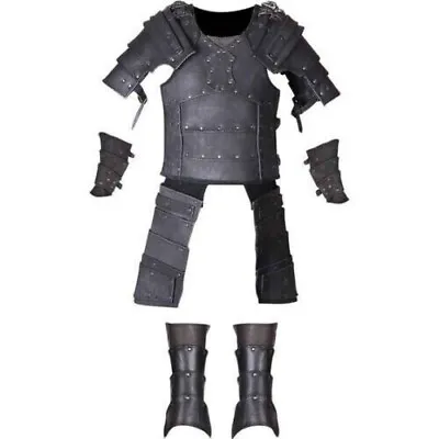 Real Leather Medieval Viking Warlord Armour Celtic Roman Warrior Armor-Y78 • $285.20