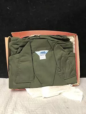 Vintage Sears USA Mens Size 44T Green Jumpsuit Work N Leisure Suit Short Sleeves • $30