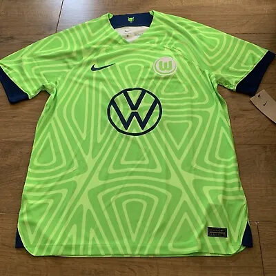 £49.95 • Buy WOLFSBURG VfL Nike Home Shirt 2022-2023 NEW Men's Jersey BNWT 22/23 Large