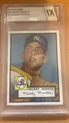 Mickey Mantle 1952 Topps Rookie Card 311 Custom Card Collect Direct Graded Mint • $125
