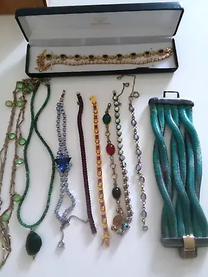 Estate Vtg. Lot Bracelets Necklaces Simons Scarab GF Modernist • $0.99